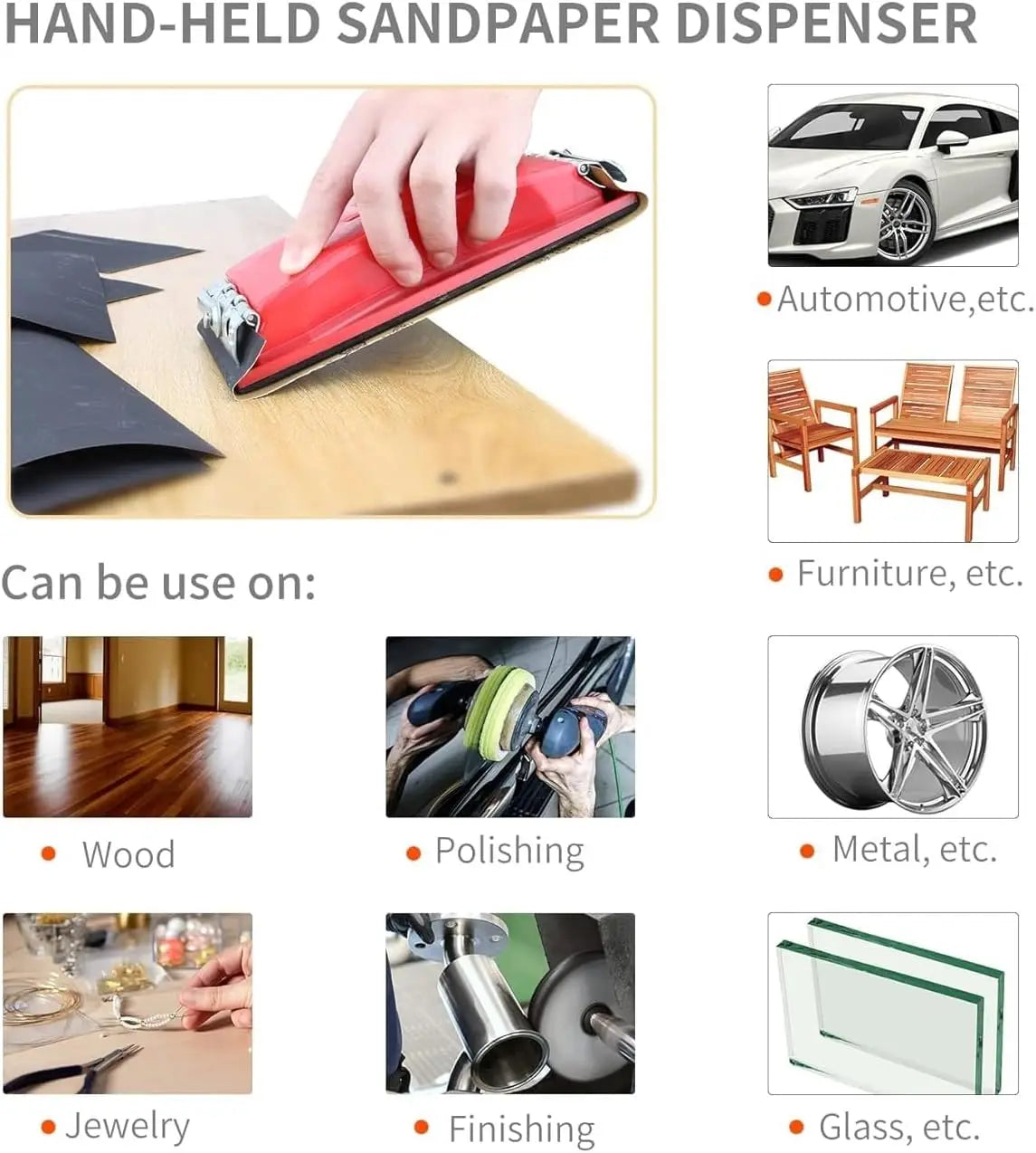 Clip-On Hand Sanding Block