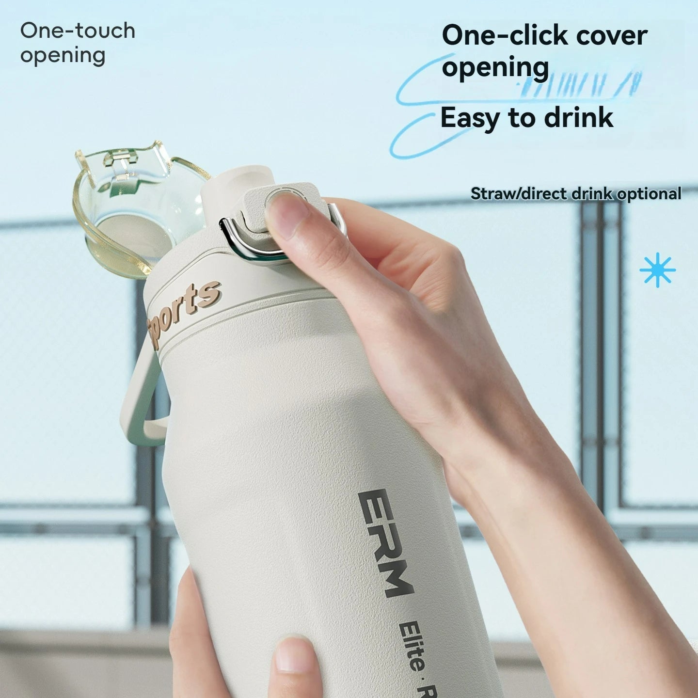 Stainless Steel Iced And Heat Insulated Thermos Bottle