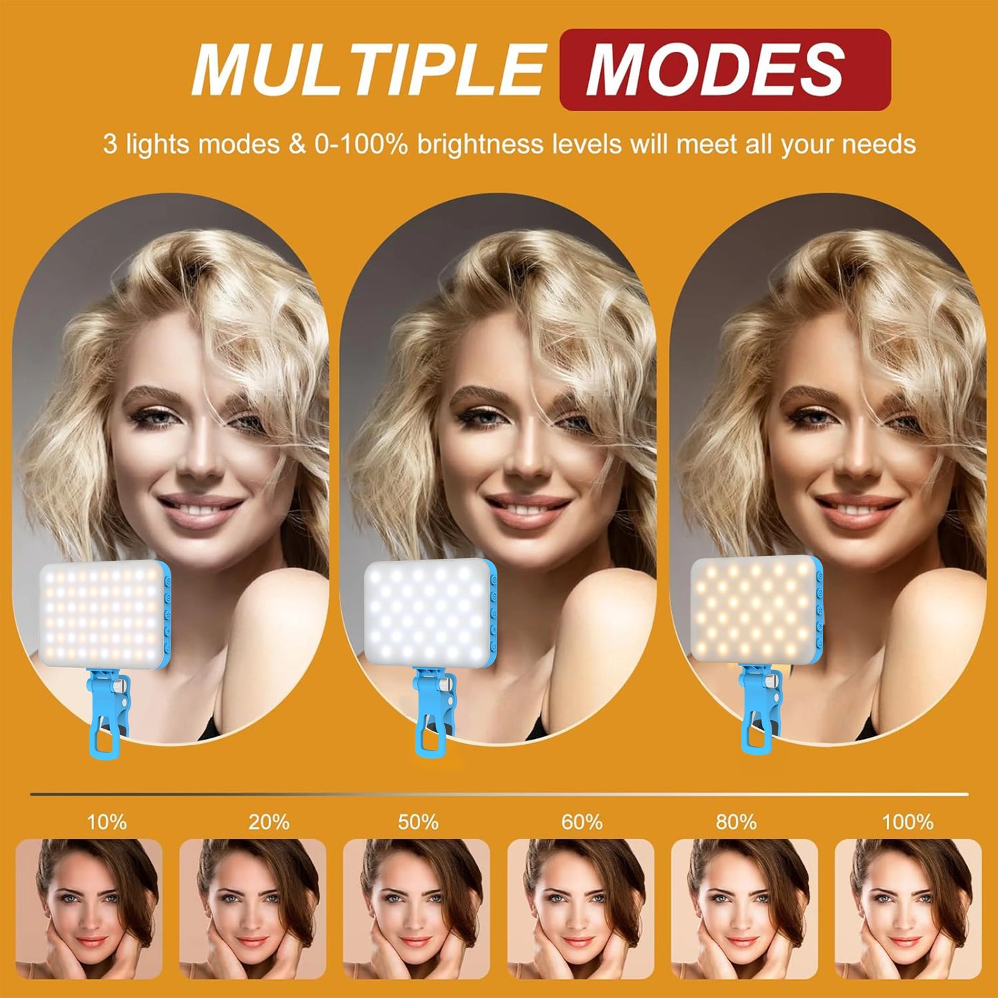 Portable Clip on Light for Phone