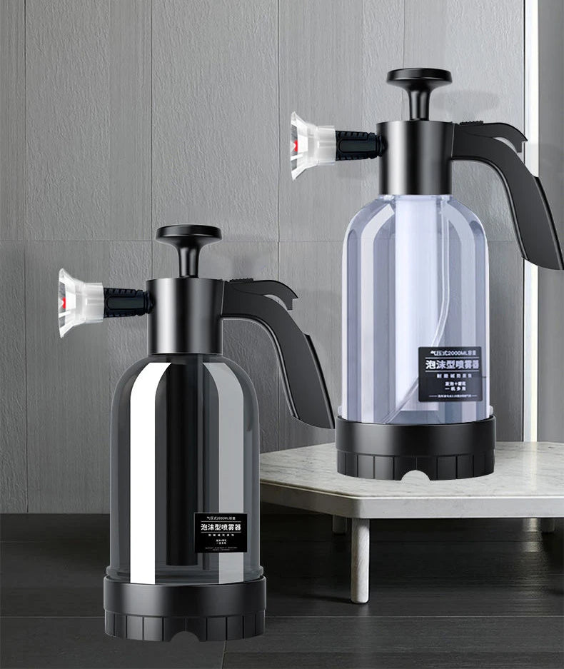 2L Hand Pump Foam Sprayer with 3 Types of Nozzle