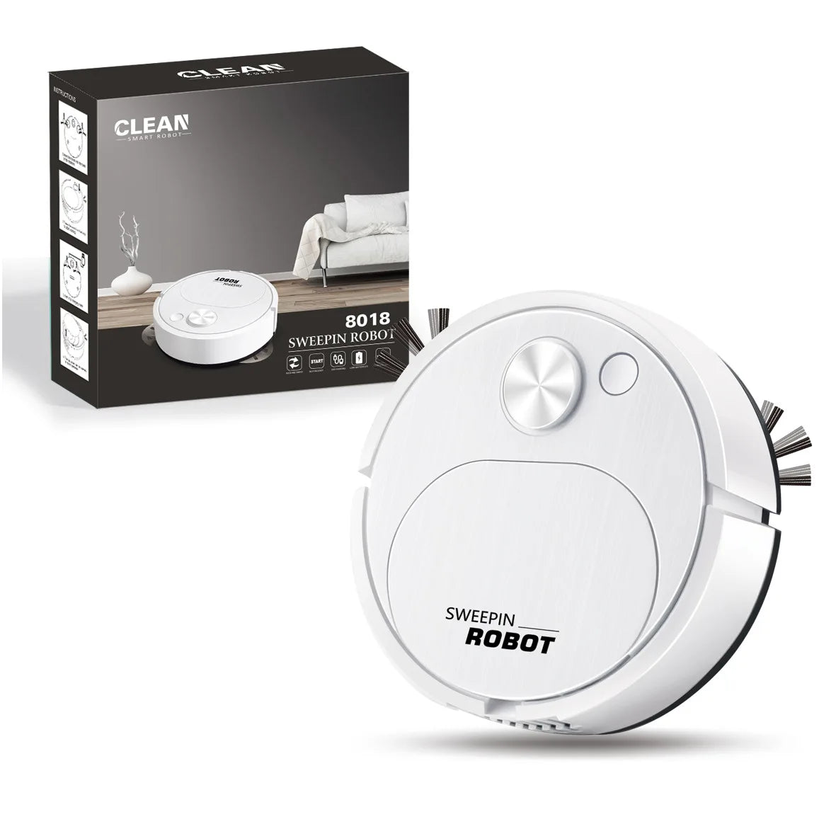 3 In 1 Smart Wireless  Robot Vacuum Cleaner