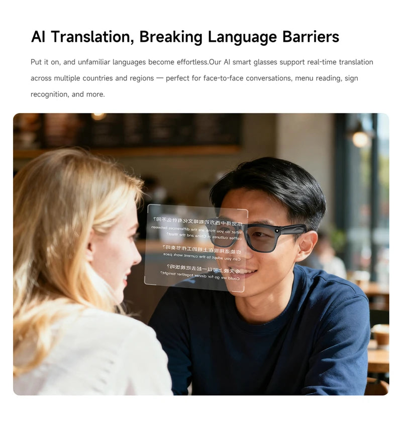 Smart 4K 500W Camera Sunglasses