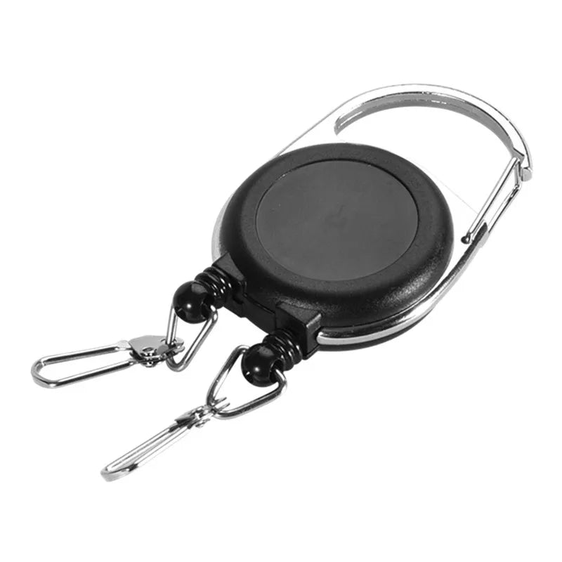 Unique Double Headed Multifunctional Roll Retractable Keychain