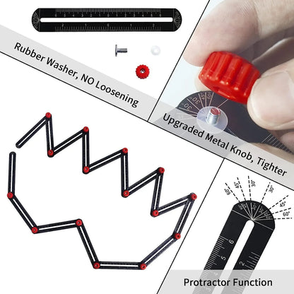 Adjustable Angle Template Ruler