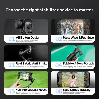 Handheld Gimbal Stabilize for Smartphone