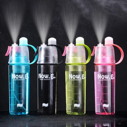 Creative Spray Water Bottle With Straw