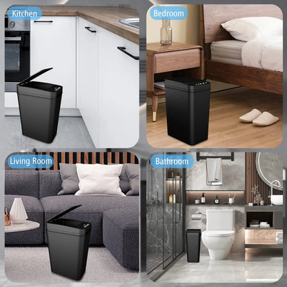 Touchless Automatic Trash Can with Lid