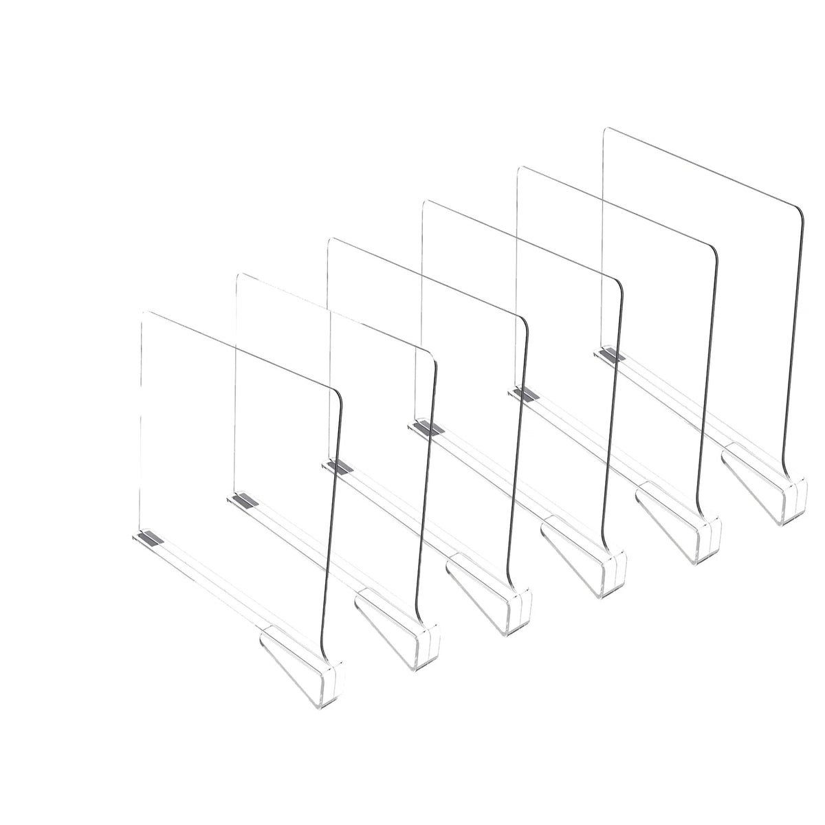 Clear Closet Shelf Dividers