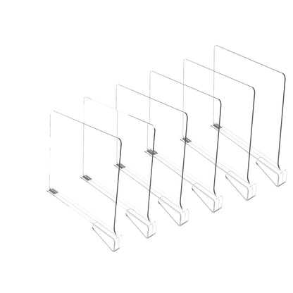 Clear Closet Shelf Dividers